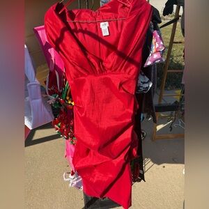 Stunning Red Cache Cocktail Dress